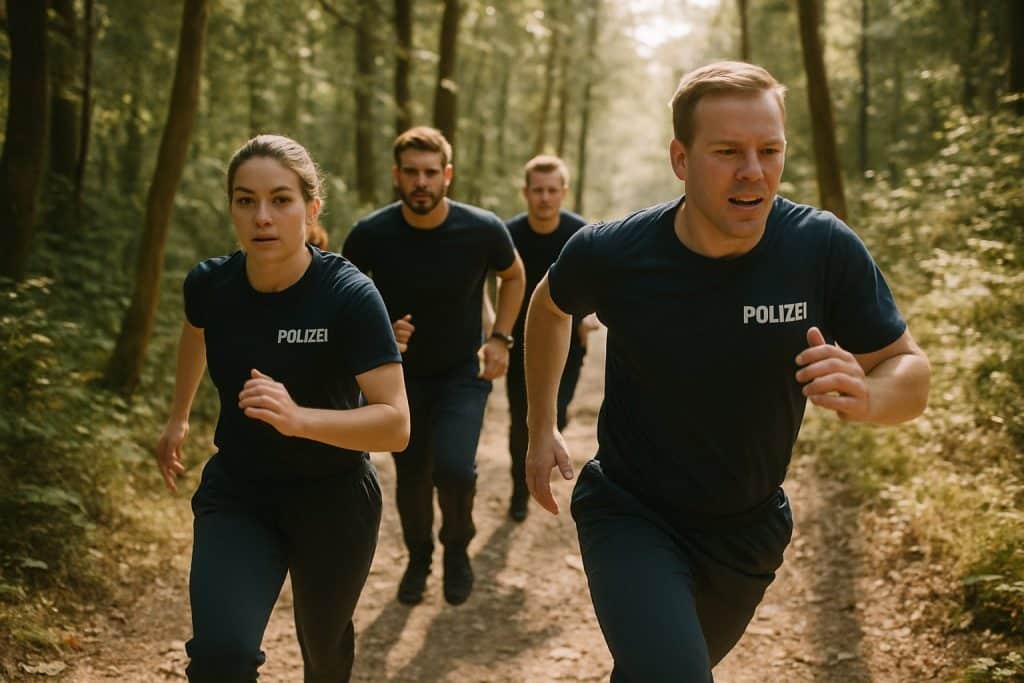 Fitnesstests Polizei: Laufend geforderte Anforderungen