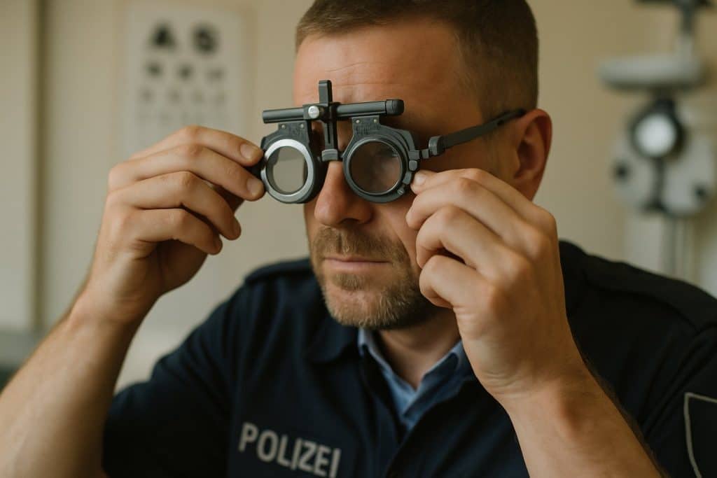 Polizei Sehtest & Augen: Welche Werte zählen 2026?